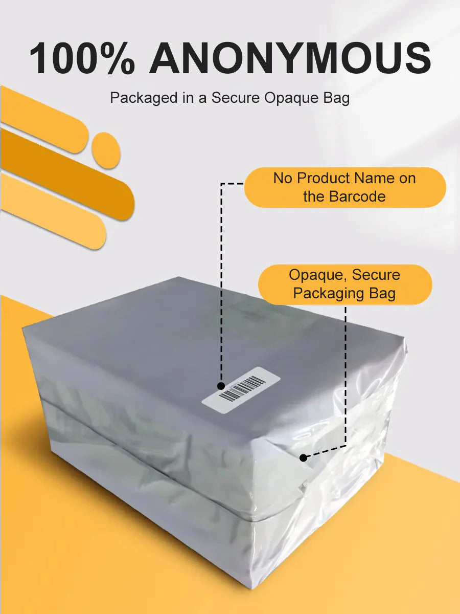 Plain opaque discreet delivery packaging